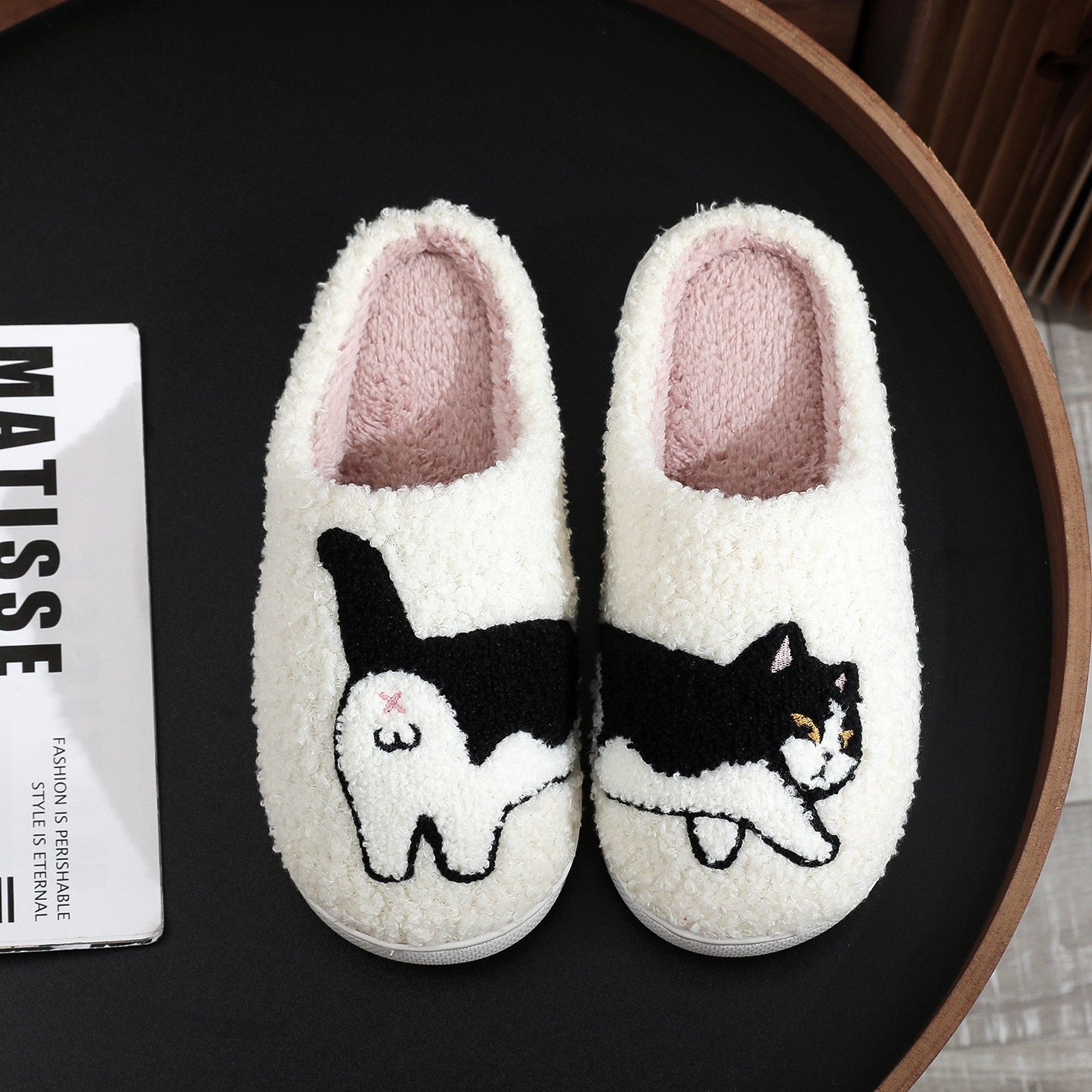 Embroidered Cotton Slippers For Household Pets And Animals