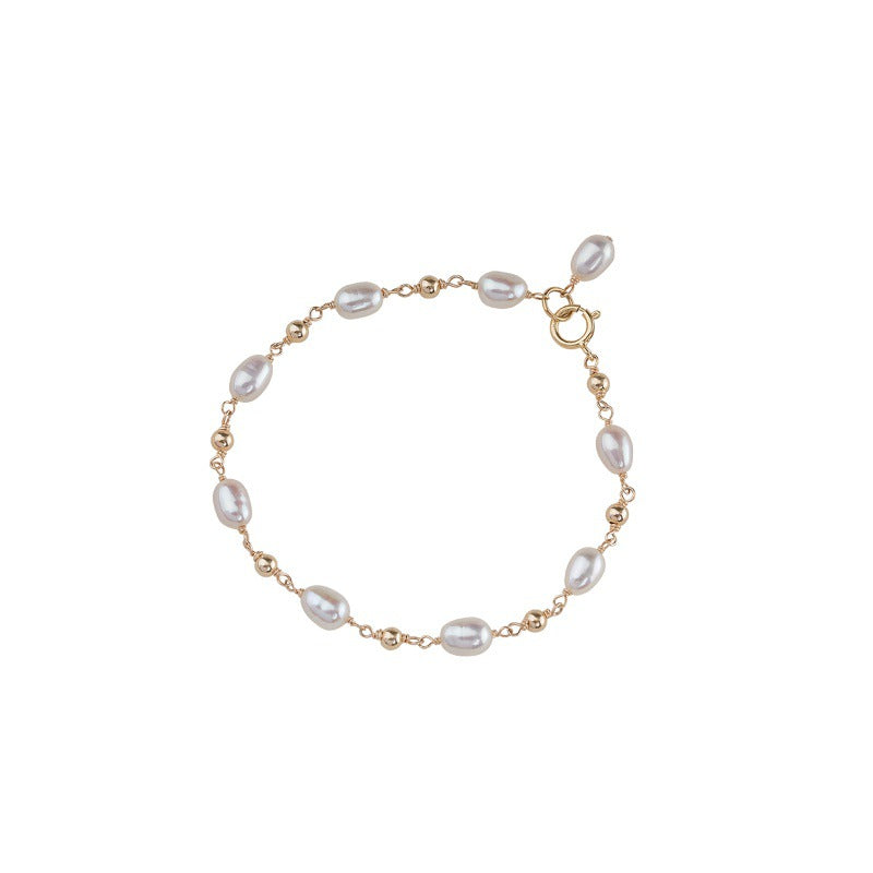Natural Pearl Fairy-Chic Tiny Freshwater Pearl Bracelet