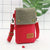 Solid-color Three-layer Crossbody Phone Bag Made Of Canvas