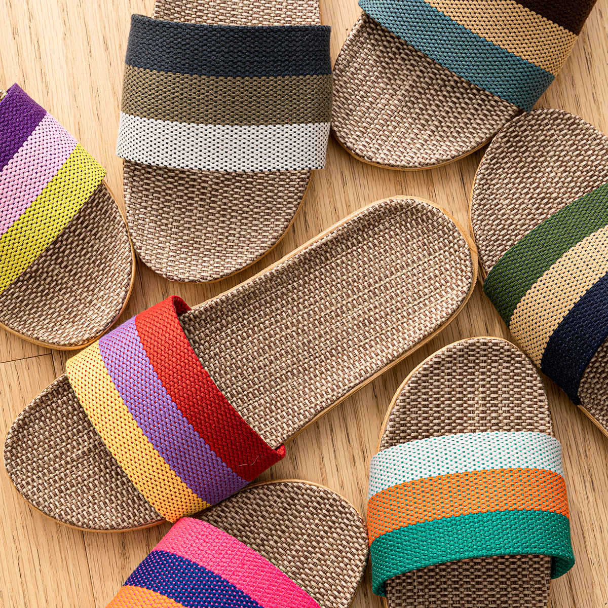 Linen Slippers Deodorizing Sweat-absorbing And Quiet