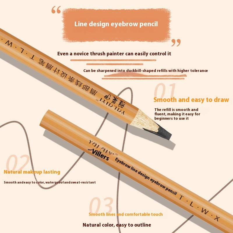 Positioning Eyebrow Pencil Eyebrow Line Design Pen Waterproof Anti-hemp Tattoo Embroidery For Teachers
