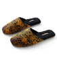 Women's Embroidered Floral Ox-Tendon Sole Plush Slippers