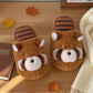 Womens Cartoon Cute Warm Fuzzy Slippers
