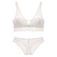 Laceless Bra Gathering Bra Lace Bra Set