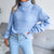 Women Turtleneck Long Sleeve Hollow Out Base Knit Sweater
