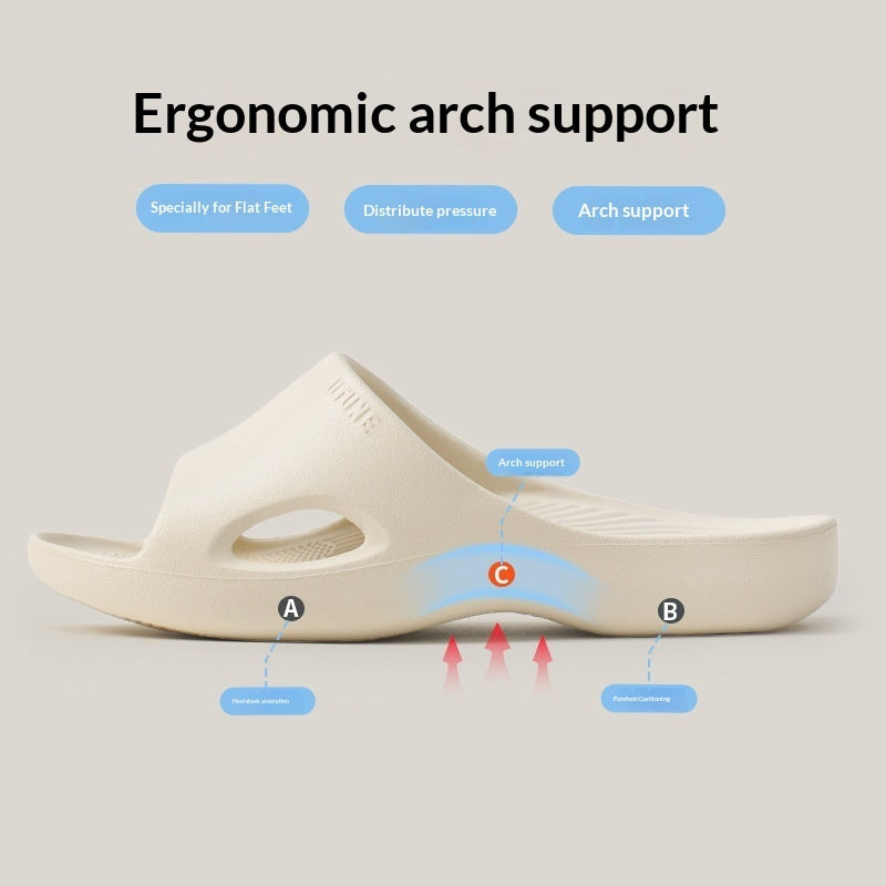 Womens Indoor Non-slip Flat-foot Sandals For Home Use