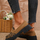 Plus-size Leopard-print Loafers Fall Slip-on Design