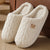 Thick-soled, Warm Plaid Plush Slippers For Indoor Winter Wear
