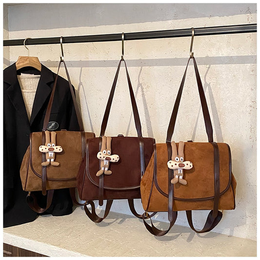 Retro High-capacity Shoulder Bag For Casual And Commuting Use