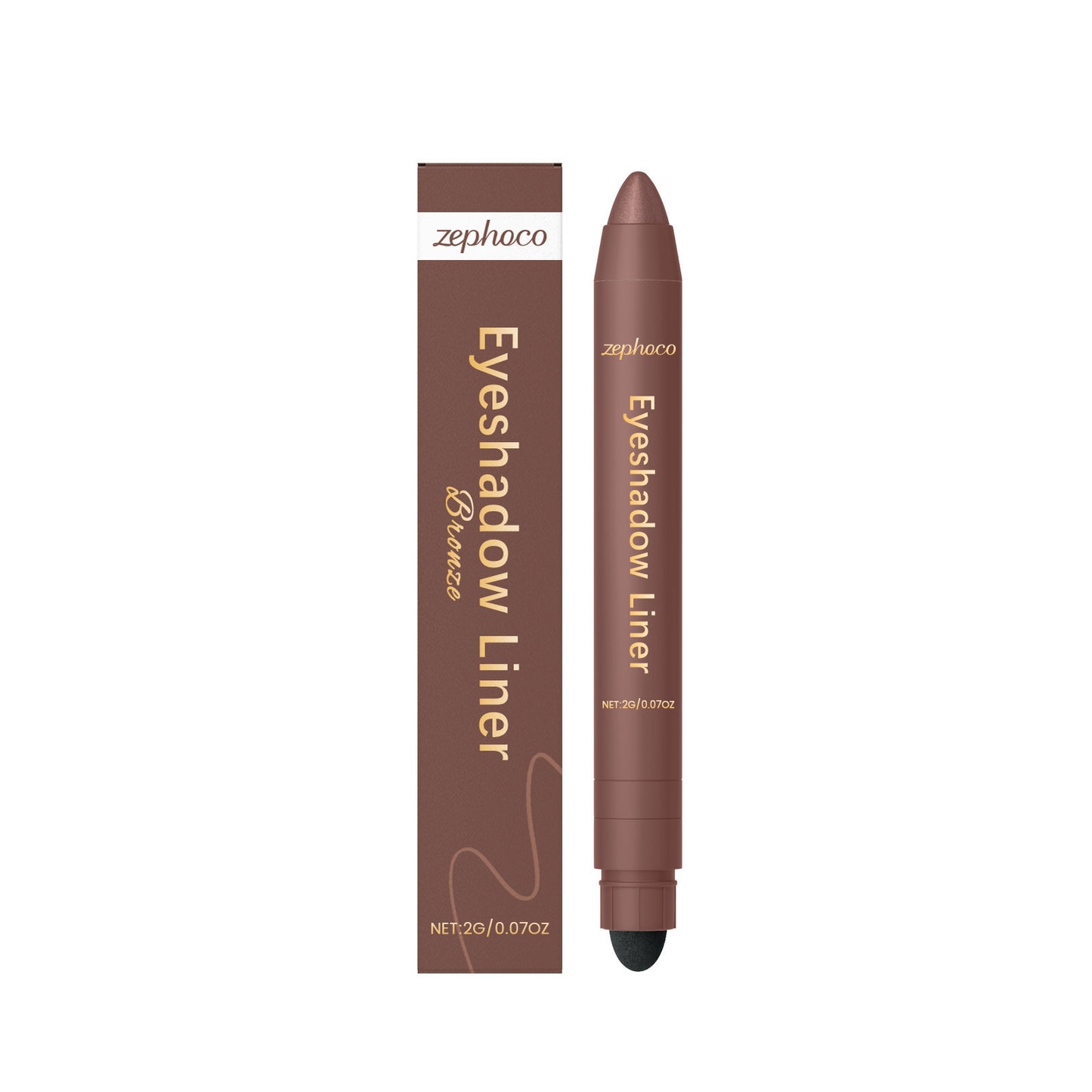 Water- And Sweat-proof Smudge-resistant Silky-smooth 2-in-1 Eyeliner