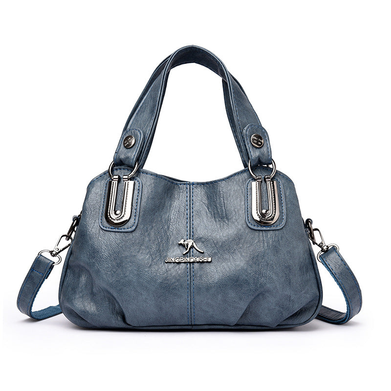 European And American-style Handbag Made From Soft Leather
