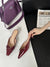 Womens Versatile Fashionable Low-Heel Bow Slippers