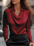 Collared Long-Sleeve Shirts Fashion Commuter Solid Color Blouse Casual Business Tops Women's Clothing