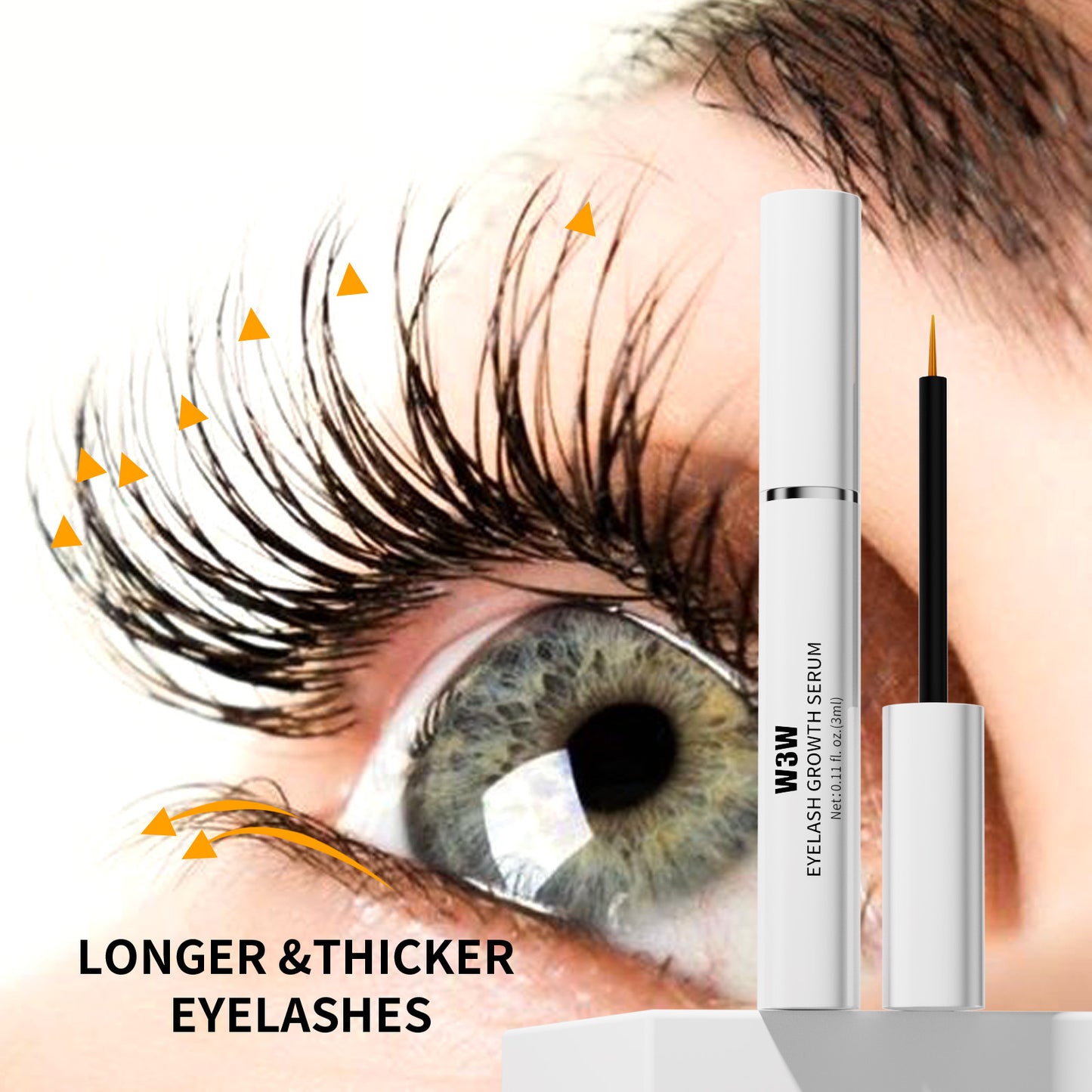 Eyebrow Growth Serum EyeLash Growth Serum 3 Pack  Advanced Formula To Boost Longer, Fuller & Thicker Looking Brows 3mL Tube