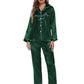 Pajamas Women's Long Sleeve Sleepwear Soft Button Loungewear Pjs Set Nightwear