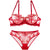 Underwear explosions transparent mesh embroidered bra bra set