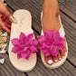 Flower Flip-flops Thick-soled Slippers Casual And Versatile Lightweight Beach Shoes