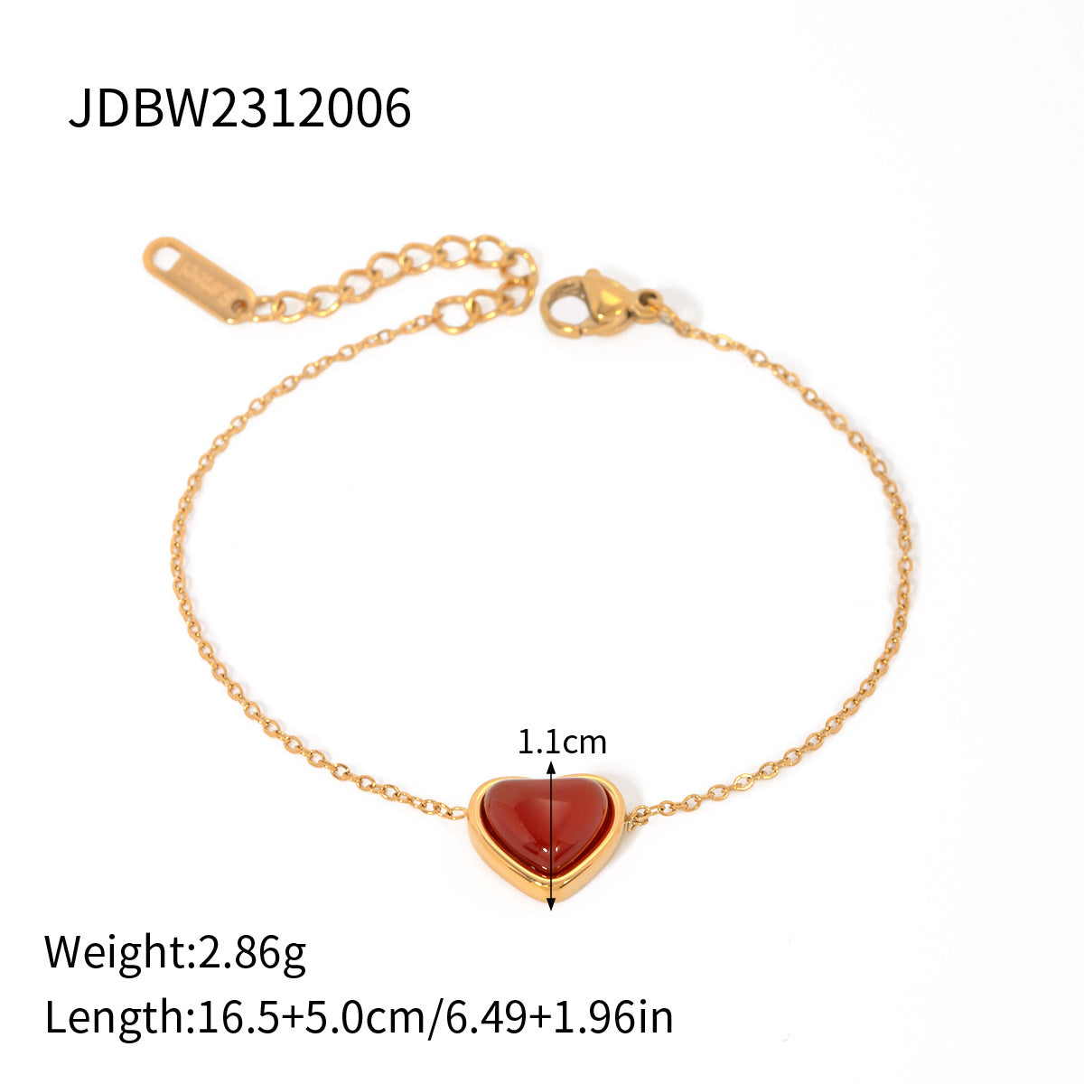 Stainless Steel Cherry Bracelet With Diamonds Adjustable And Openable