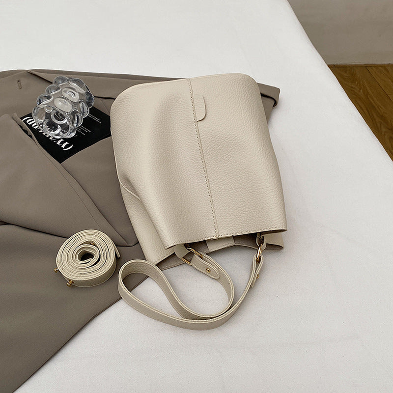 Sophisticated Winter Bucket Bag Set A Versatile Minimalist Single-shoulder Crossbody Bag