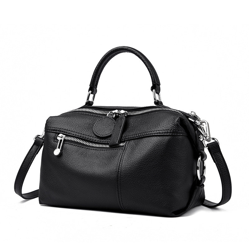 Womens Shoulder Bag Made From Premium Full-grain Cowhide For A Luxurious