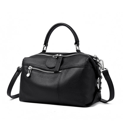 Womens Shoulder Bag Made From Premium Full-grain Cowhide For A Luxurious