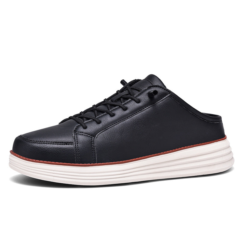 Mens Casual Lace-up Thermal Fleece-lined Chunky-soled Cotton Shoes