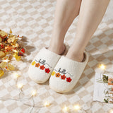 Women's Warm Winter Cotton Slippers With Thick Soft Sole And Anti-Slip