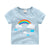 Children's summer cartoon print T-shirt