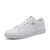 Mens Minimalist Casual White Shoes With A Flat Heel