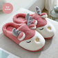Women's Cotton Slippers For Winter, Home And Indoor Use, Non-slip