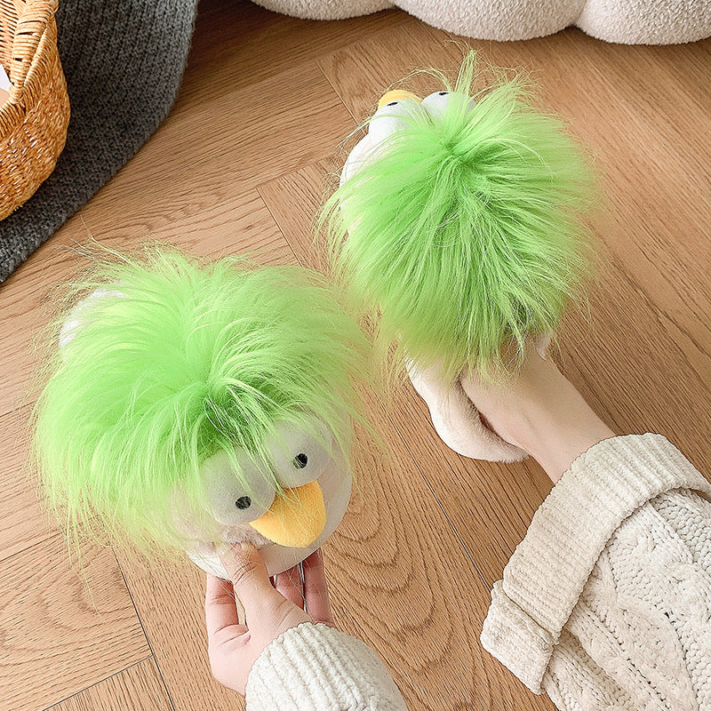 New Stylish And Quirky Indoor Home Warm Plush Slippers