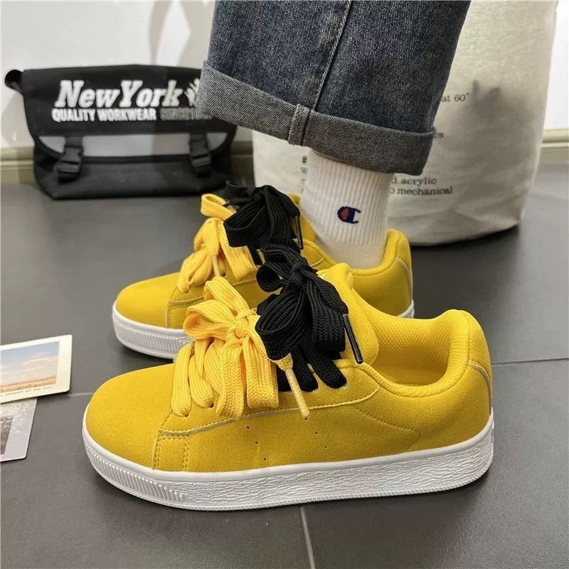 Niche Vintage Chunky-soled Sneakers For Men