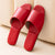 Womens PU Leather Plain Color Simple Slippers For Home Use