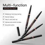 Waterproof And Sweat-proof Distinct Look Three-dimensional Line Carving Triangle Eyebrow Pencil