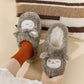 Warmth-Keeping Cotton Slippers For Couples Mens Non-Slip Fuzzy Indoor Postpartum Shoes