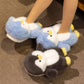 Fleece-lined Warm Slipper-style Cotton Plush Toys With Cotton Lining