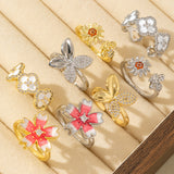 High-end Butterfly-shaped Open Adjustable Ring