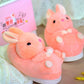 Cotton Slippers With Warm Plush Heel Padding