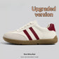 Versatile Chic Soft-soled White Sneakers Retro Birkensocks-style German Training Shoes