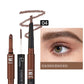 Three-in-one Double-headed Triangle Waterproof Eyebrow Pencil