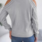 Casual Cable Knit Off-Shoulder Half Turtleneck Long Sleeve Pullover Sweater