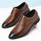 Leather Dress Shoes For Commuting With A Non-slip Round Toe