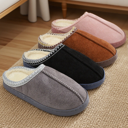 Women's Winter Indoor Home Couples Thick-Sole Warm Cotton Slippers