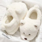 Cartoon Plush Warm Non-slip Thick-soled Cotton Slippers