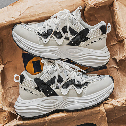 Breathable Casual Running Dad Shoes With A Thick Sole For Teens