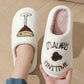 Couples Thick-soled Warm Cotton Slippers