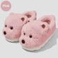 Cartoon Plush Warm Non-slip Thick-soled Cotton Slippers