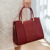 The Perfect Fashion Choice For Sophisticated Women A High-end Red Handbag