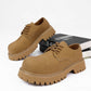 Mens British-style Thick-soled Height-increasing Leather Dress Shoes