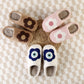 Cozy Home Flower-Eye Warm Winter Cotton Slippers